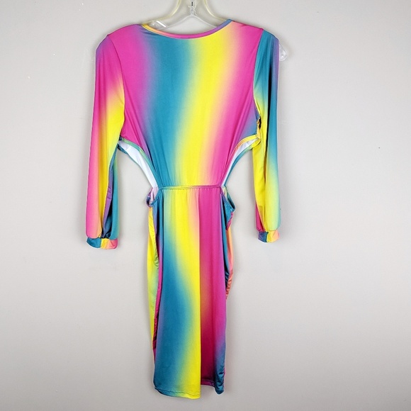 Rainbow Cutout Playsuit - H8 - Picture 2 of 7